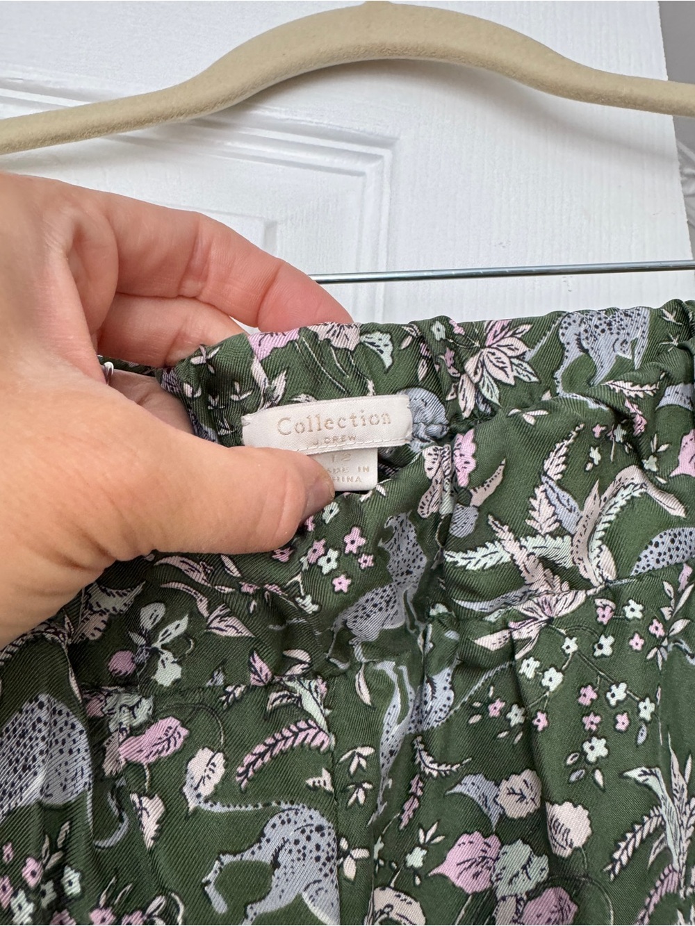 RARE J. Crew Collection Jungle Cat Print Silk Blazer + Pant Set, Large - Picture 6 of 6